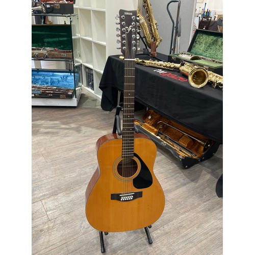 7101 - A Yamaha FG-413S 12 string acoustic guitar with soft case