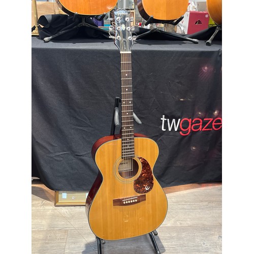 7114 - A Gibson Epiphone PR400 acoustic guitar, serial no. 0020081, fitted hard case. Gibson stopped using ... 