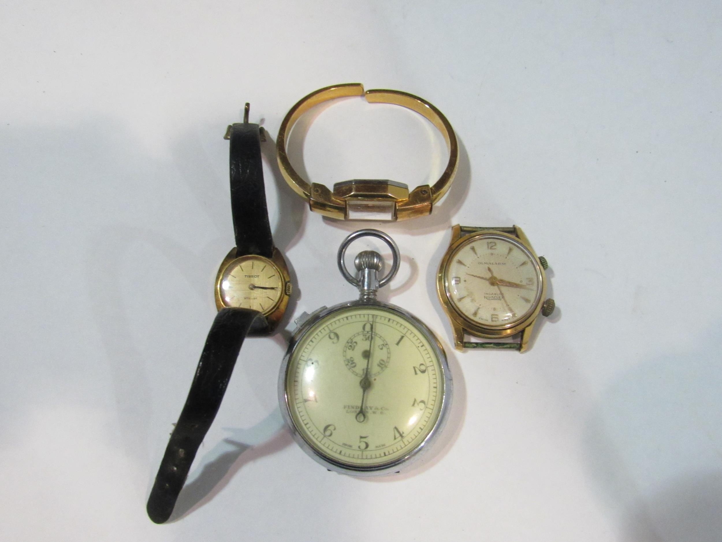 A lady s Tissot watch Olmalarm watch face stop watch and