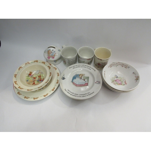 4356 - A collection of Royal Doulton Bunnykins and Wedgwood Beatrix Potter ceramics        (E)   £10-20