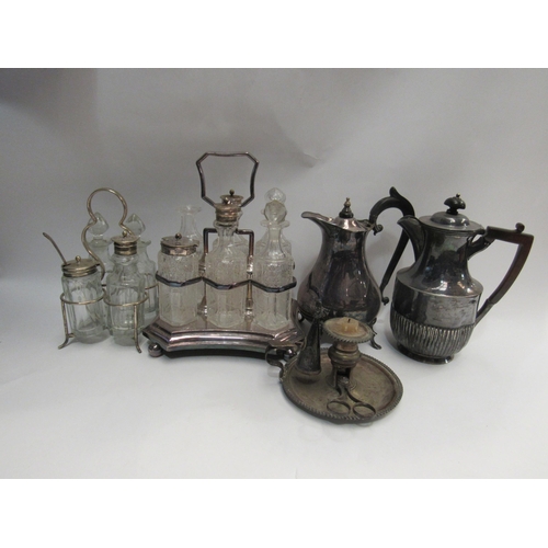 4373 - Metal wares including cruet sets and coffee pots etc.