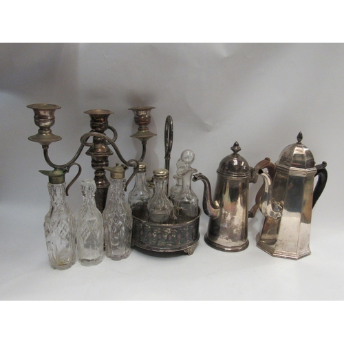 4373 - Metal wares including cruet sets and coffee pots etc.