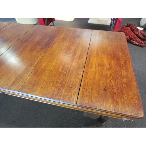 1136 - An E.J Riley Ltd. three quarter size slate based snooker / dining table with five leaves, model A718... 