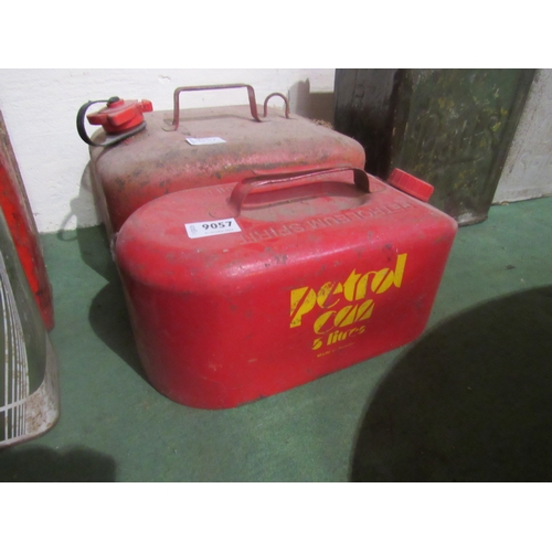 9057 - Two fuel cans    (E) £5-10 Meadow