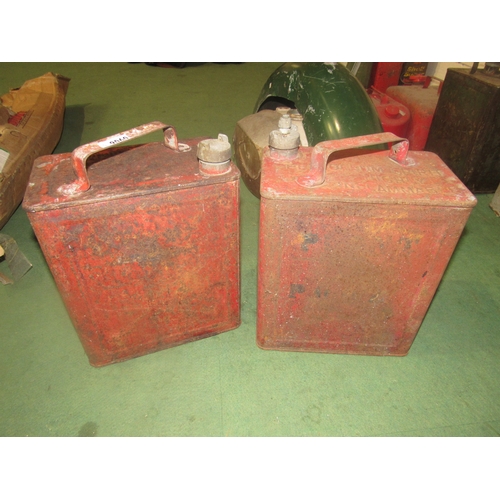 9060 - Two fuel cans with brass caps