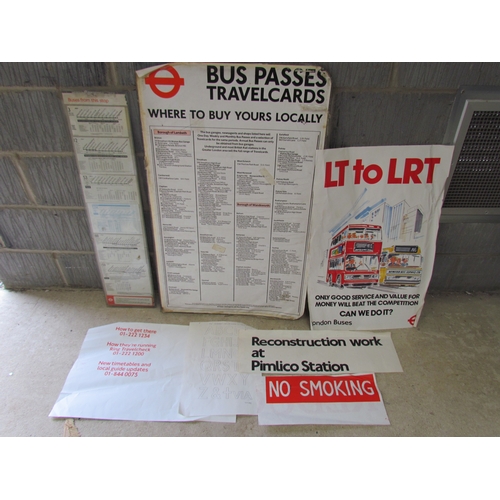 9064 - A quantity of transport ephemera including London Underground maps and bus related
