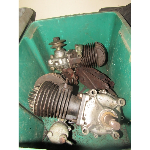9098 - Two boxes of motorcycle engine spares
