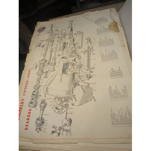 9100 - A folder of original Wolsley component fitters posters   (R) £50