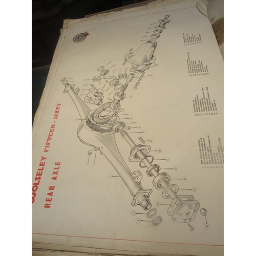 9100 - A folder of original Wolsley component fitters posters   (R) £50