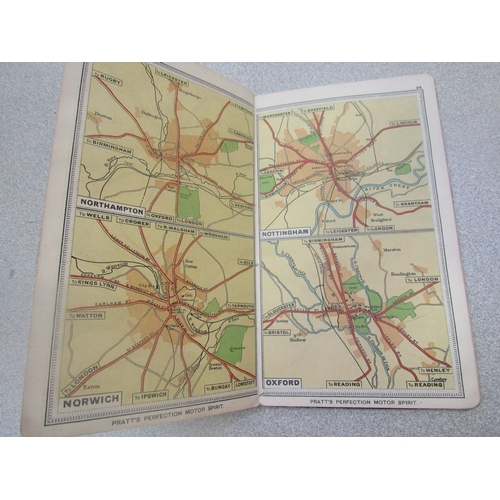 9126 - A 1920 revised edition Pratt's Road Atlas of England and Wales for motorists