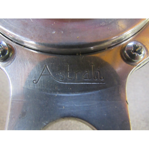 9157 - A wooden rim and chrome Astrah Lotus steering wheel