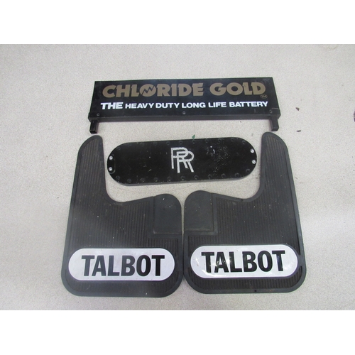 9162 - Talbot mud flaps, RR plate and a Chloride Gold display top sign