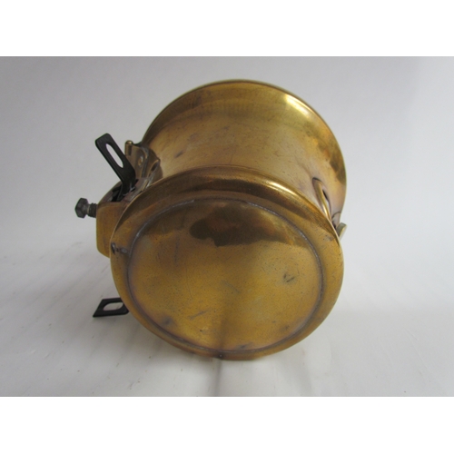 9186 - A brass Edmonds and Jones of Detroit lamp with bracket circa 1920's