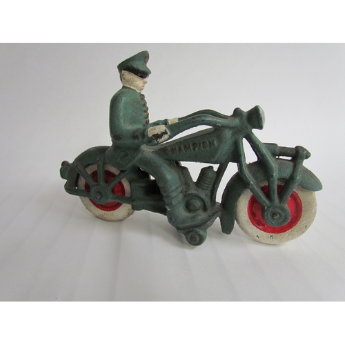 9211 - A cast reproduction Postal motorcyclist