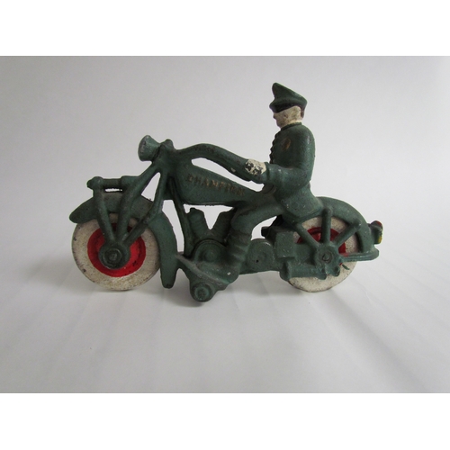 9211 - A cast reproduction Postal motorcyclist