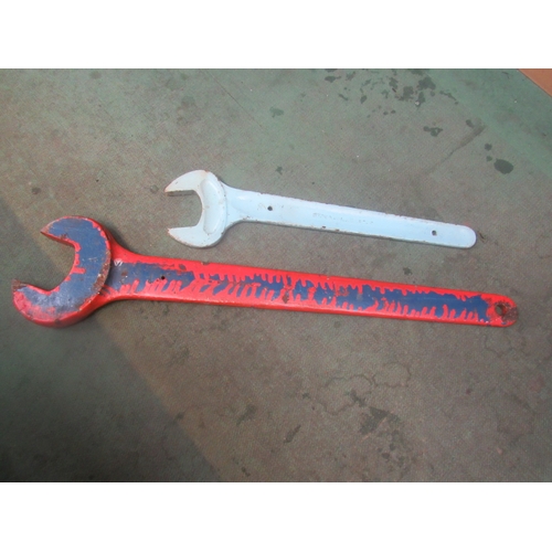 9267 - Two large agricultural/railway spanners