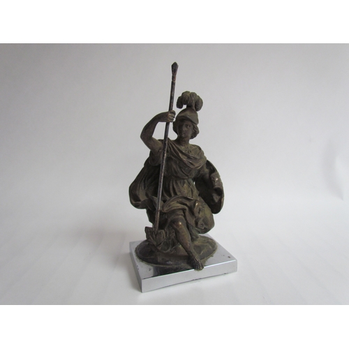 9273 - A bronze mascot in the form of a classical figure, possibly Athena goddess of wisdom