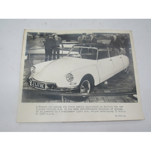 9278 - Three Shell promo photographs of a Citreon D.S 19, a Sunbeam Rapier and the Daimler One-O-Four saloo... 