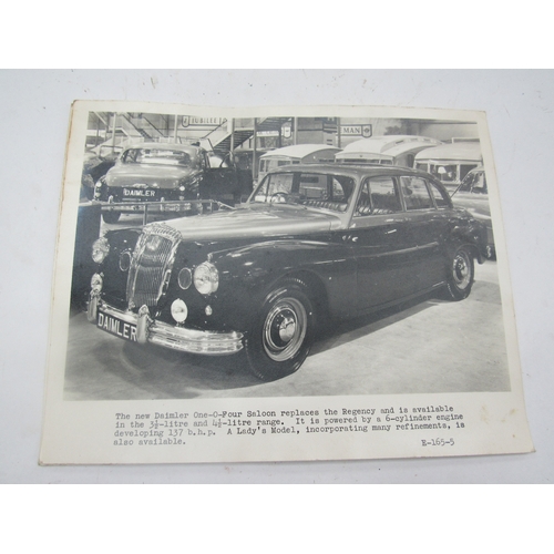 9278 - Three Shell promo photographs of a Citreon D.S 19, a Sunbeam Rapier and the Daimler One-O-Four saloo... 