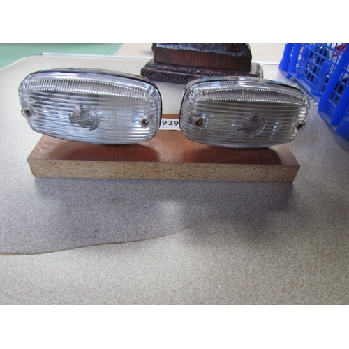 9295 - A pair of Sparto chromed lights