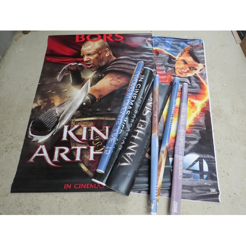 7316A - A collection of large cinema film posters to include King Arthur, The Fantastic 4 The Rise Of The Si... 