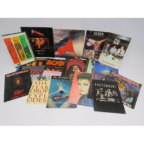 7306 - A good collection of Rock, Pop and Heavy Metal tour and concert programmes to include THE JAM: Trans... 