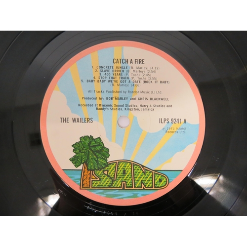 7004 - THE WAILERS: 'Catch A Fire' LP, original 1973 UK release on Island with pink rim labels, in Zippo li... 