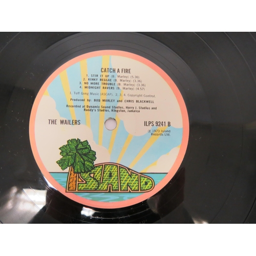7004 - THE WAILERS: 'Catch A Fire' LP, original 1973 UK release on Island with pink rim labels, in Zippo li... 