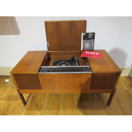 7455 - A 1970's HMV Stereomaster model 2419 radiogram