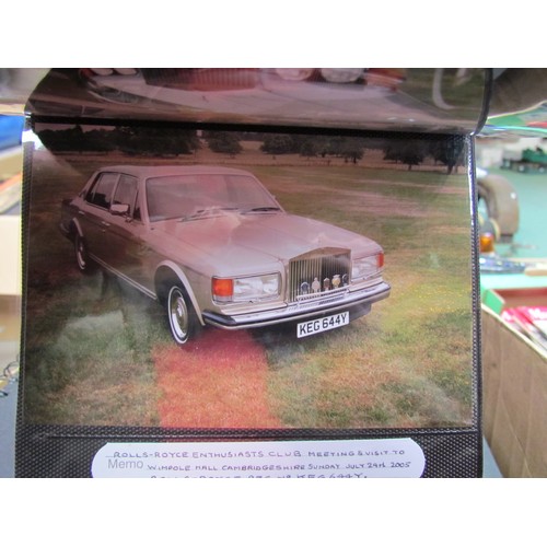 9086 - Three boxes containing photograph albums and loose photos covering vintage classic vehichles includi... 