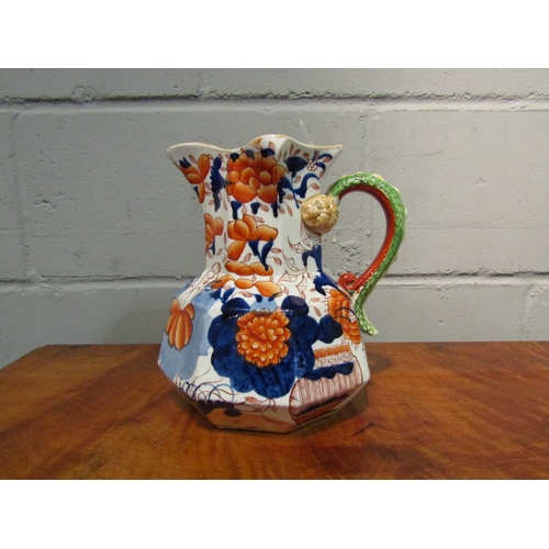 1038 - A Victorian Mason's Ironstone Hydra jug, 21cm tall     (R) £45