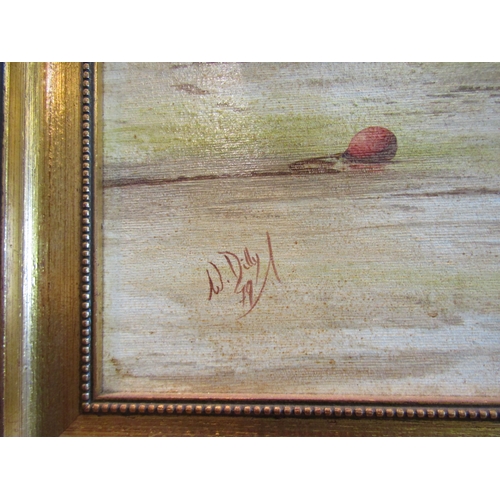 1059 - A pair of 20th Century oils on canvas of Parisian market scenes, framed, approximately 40cm x 50cm i... 