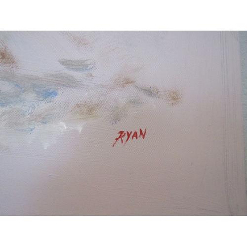 1074 - JOHN RYAN: An acrylic on canvas 