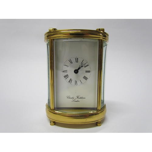 8088 - Two 20th Century miniature carriage timepieces, retailed by London Clock Co and Charles Frodsham (ov... 