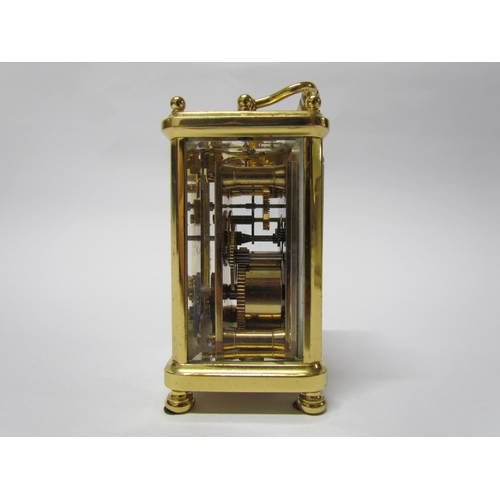 8088 - Two 20th Century miniature carriage timepieces, retailed by London Clock Co and Charles Frodsham (ov... 