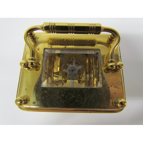 8088 - Two 20th Century miniature carriage timepieces, retailed by London Clock Co and Charles Frodsham (ov... 