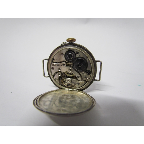 8099 - Two 19th Century open faced pocket watches, one with fusee movement, together with a silver cased Tr... 