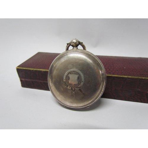 8099 - Two 19th Century open faced pocket watches, one with fusee movement, together with a silver cased Tr... 