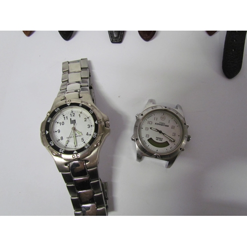 8161 - Ten assorted mechanised and quartz 20th Century wristwatches including Roamer, Rotary, Nivada and Fa... 