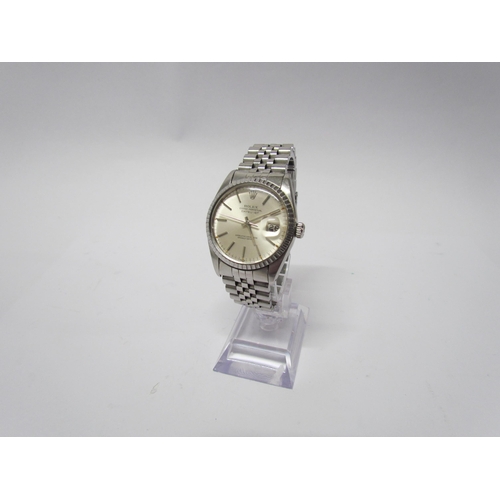 8125 - A Rolex Oyster Perpetual Datejust, stainless steel, with document case, guarantee and booklet, circa... 