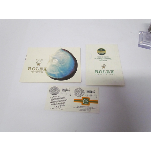 8125 - A Rolex Oyster Perpetual Datejust, stainless steel, with document case, guarantee and booklet, circa... 