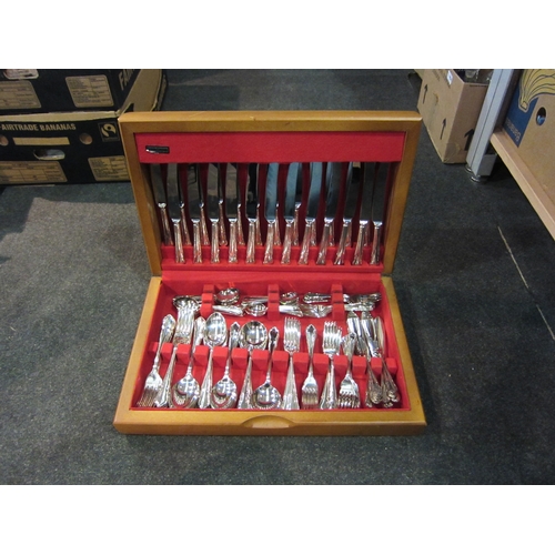 1456 - A canteen of Osborne silver plated cutlery