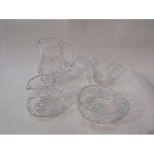 1383 - A collection of glass: Edinburgh crystal (six whisky, five sherry), Cumbria crystal wine glasses, St... 