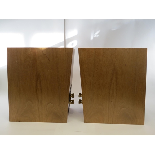 7367 - A pair of PMC (Professional Monitor Company Limited) Twenty 22 speakers in walnut finish, with assoc... 