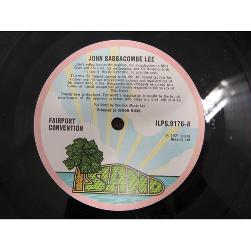 7032 - FAIRPORT CONVENTION: Three LPs to include 'Liege & Leaf' original 1969 UK release, pink Island label... 