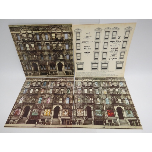 7058 - LED ZEPPELIN: 'Physical Graffiti' 1975 UK stereo issue with no Warner logo to labels, housed in die-... 