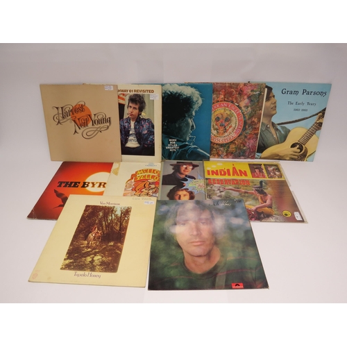 7068 - A collection of Folk Rock and Country Rock LPs to include BOB DYLAN: 'Highway 61 Revisited' (BPG 625... 