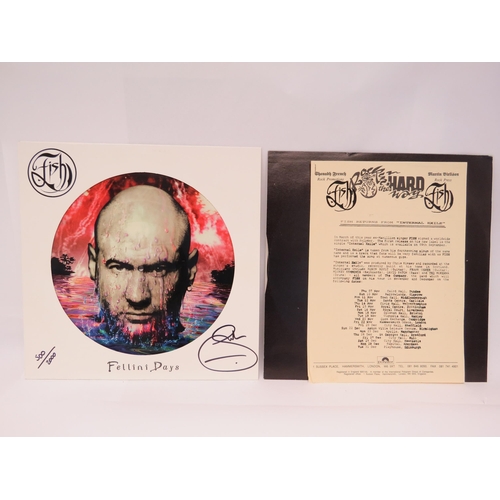 7146 - FISH (MARILLION): 'Fellini Days' autographed limited edition picture LP, die-cut sleeve signed by Fi... 