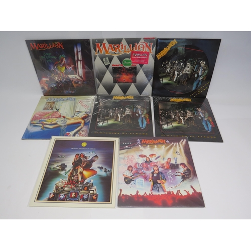 7148 - MARILLION: A collection of seven LPs to include 'Clutching At Straws' picture disc (EMDP 1002), 'Bri... 