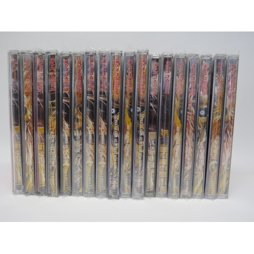 7199 - IRON MAIDEN: A collection of eighteen enhanced CD albums, some duplicates, to include 'Piece Of Mind... 